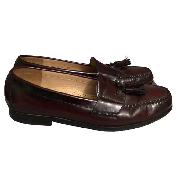 Cole Haan Men\'s Size 10 B Pinch Tassel Loafer Burgundy C03507 main image 6